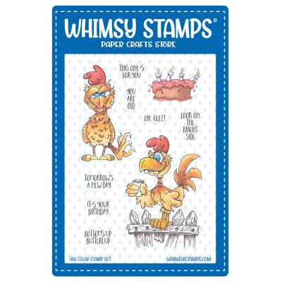 Whimsy Stamps Stempel - Rooster Birthday